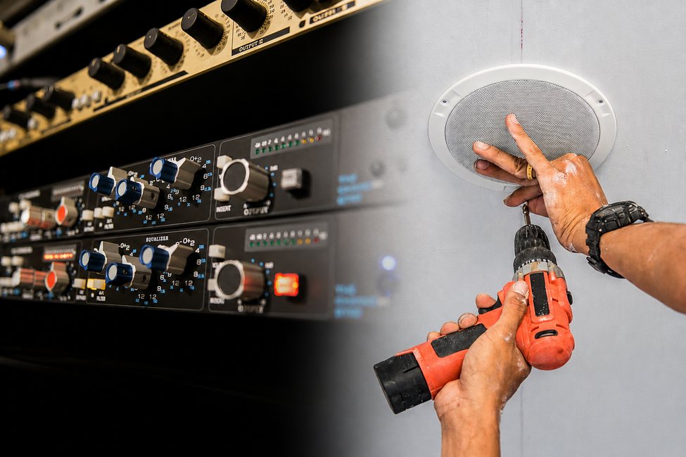 Commercial audio installation