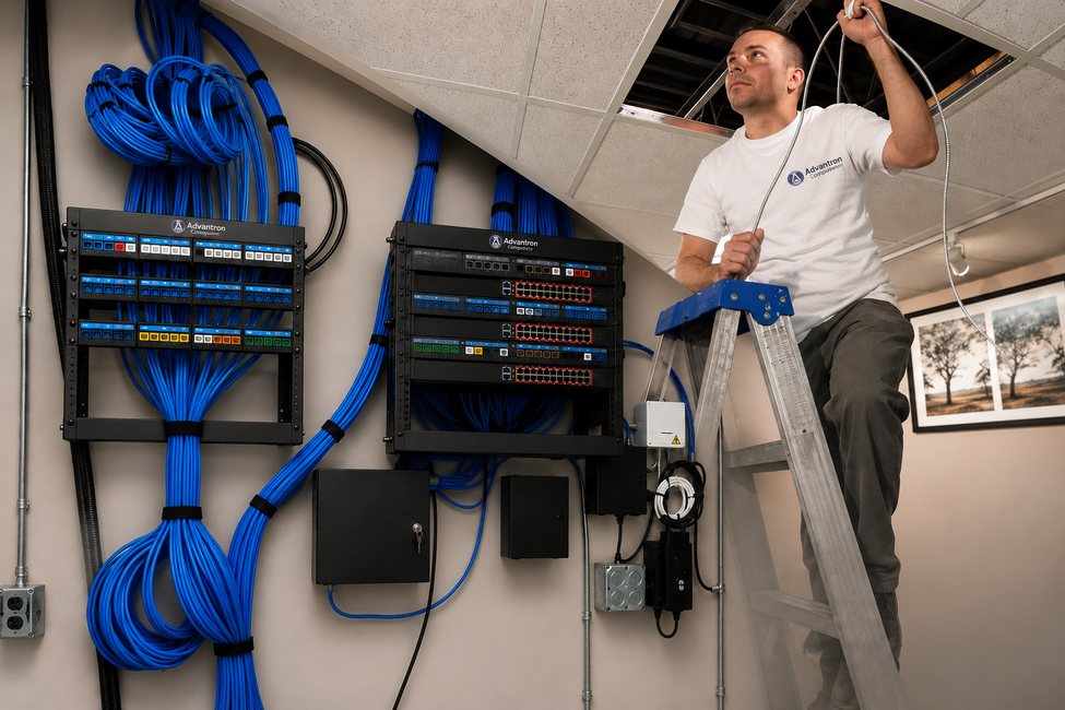 Organized structured cabling installation