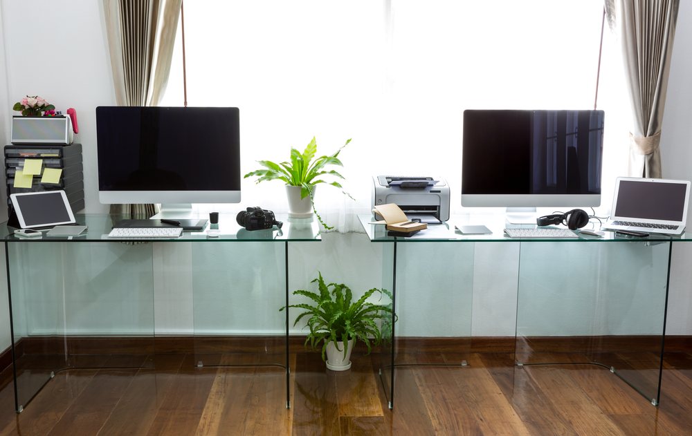 Modern home office workstation